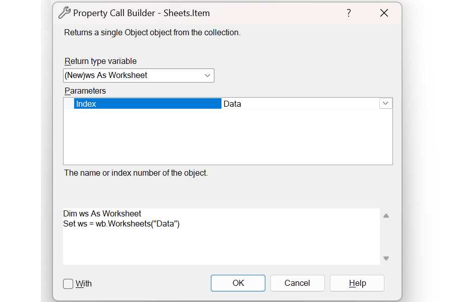 vba select worksheet