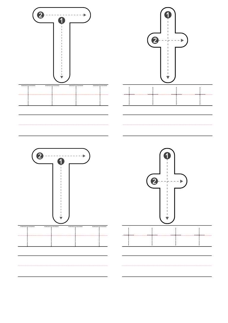 printable letter t worksheets