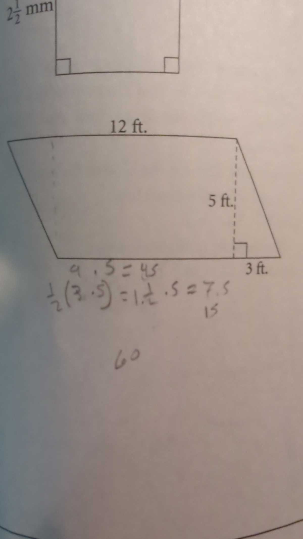 find the base and height of a parallelogram worksheet