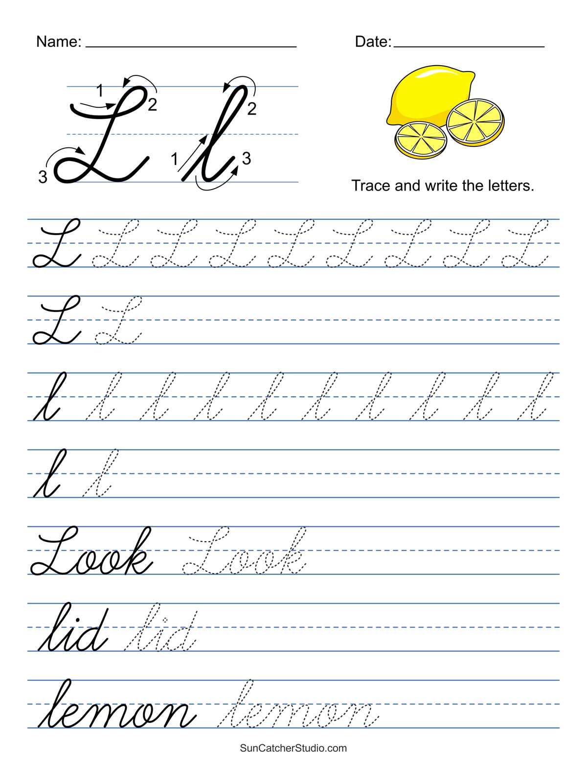 cursive alphabet printable worksheet
