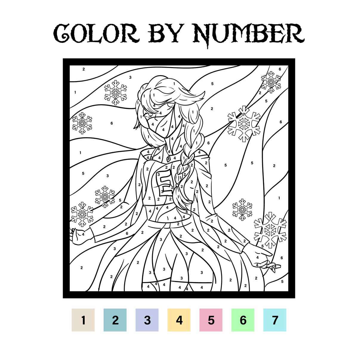 color by number worksheets adults