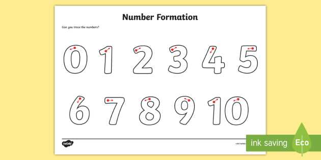 number formation worksheets