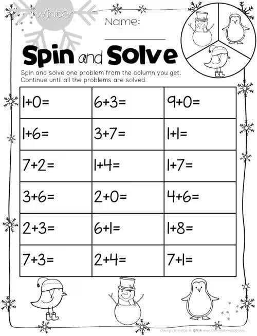 free printable math worksheets for 1st graders