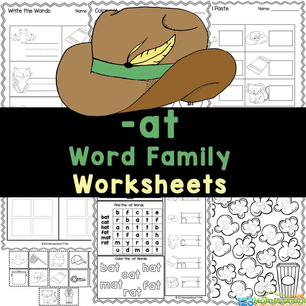 esl word families worksheets