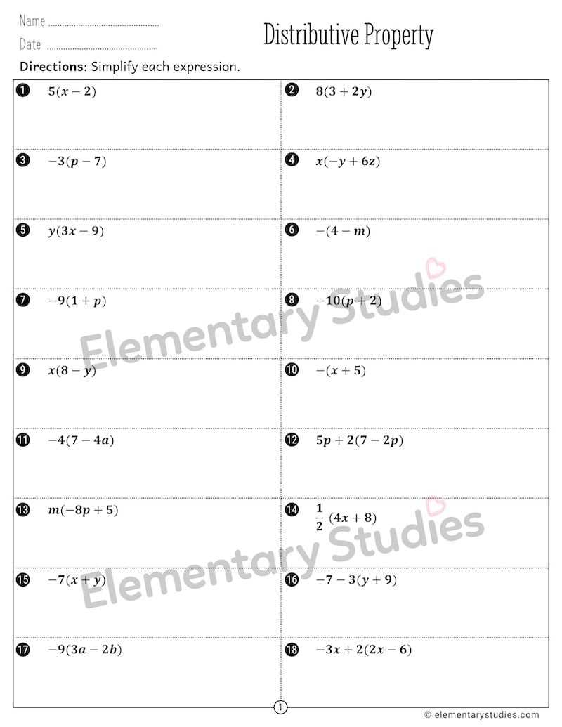 simplifying equations worksheet
