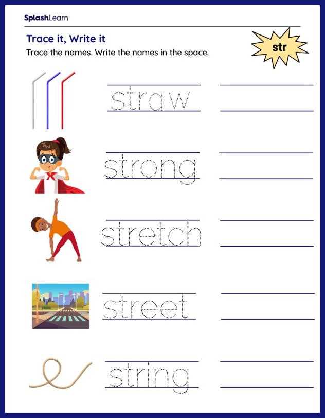 2nd grade tracing worksheets