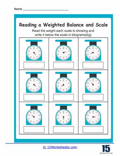 scale worksheet