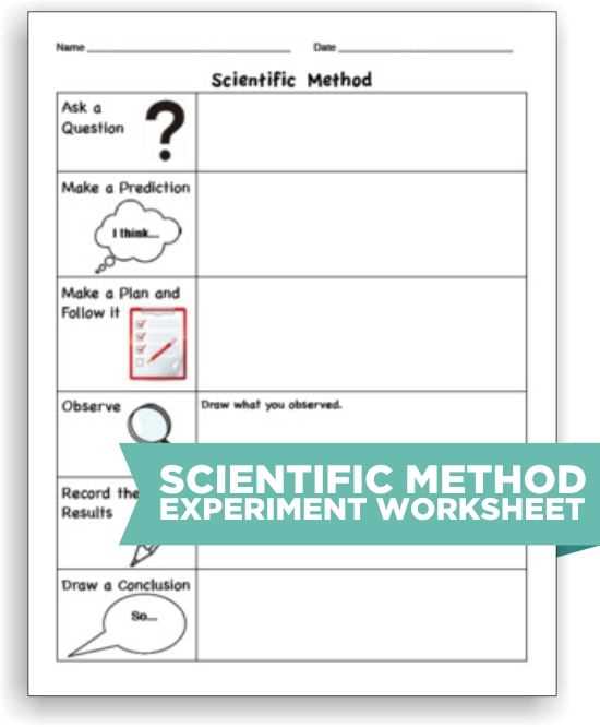 science experiment worksheets