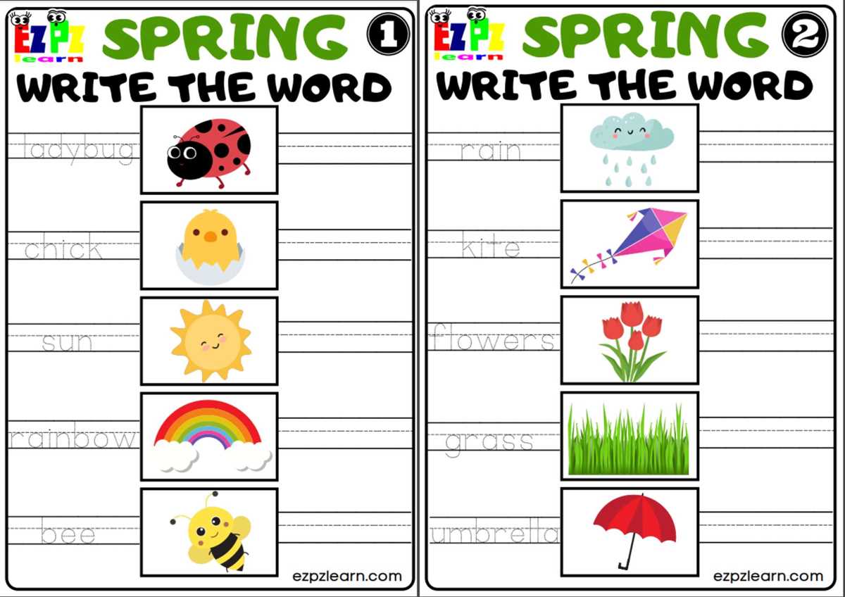 season worksheets