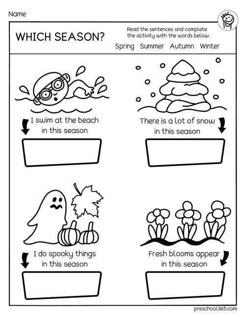 season worksheets