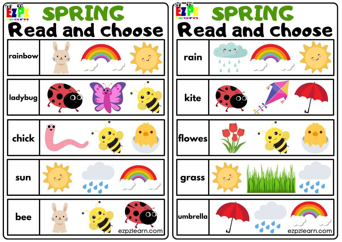 season worksheets
