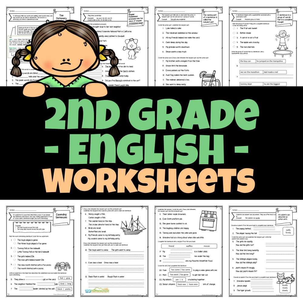 second grade ela worksheets