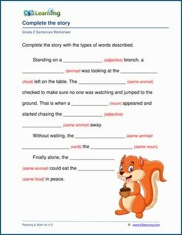 second grade language arts worksheets