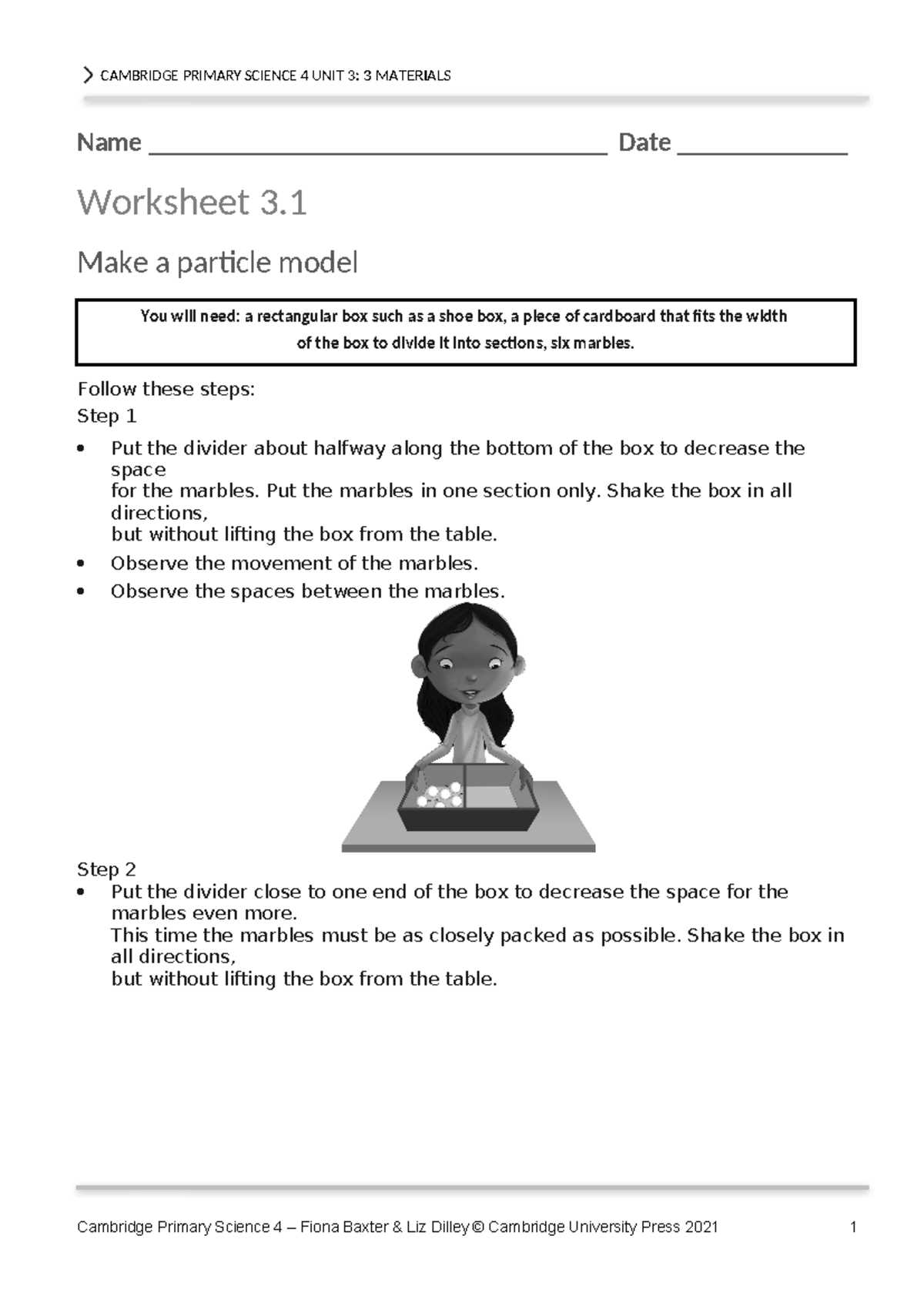 end of year science worksheets