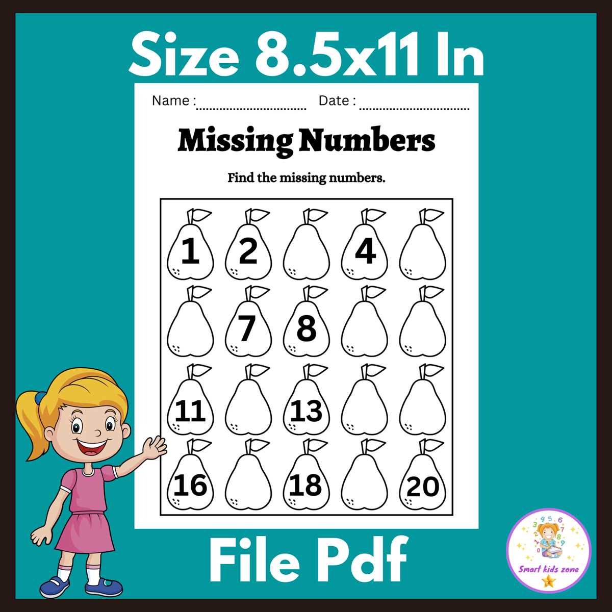 find the missing numbers worksheet