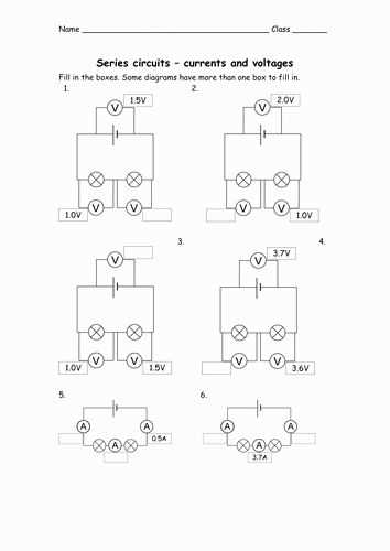 series circuit worksheet