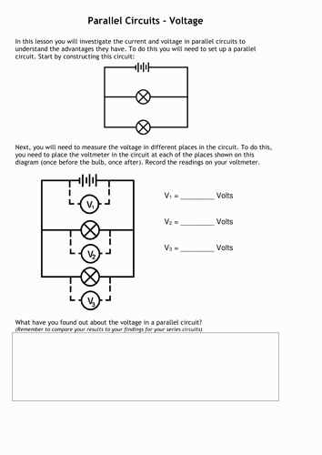 series parallel circuit worksheet