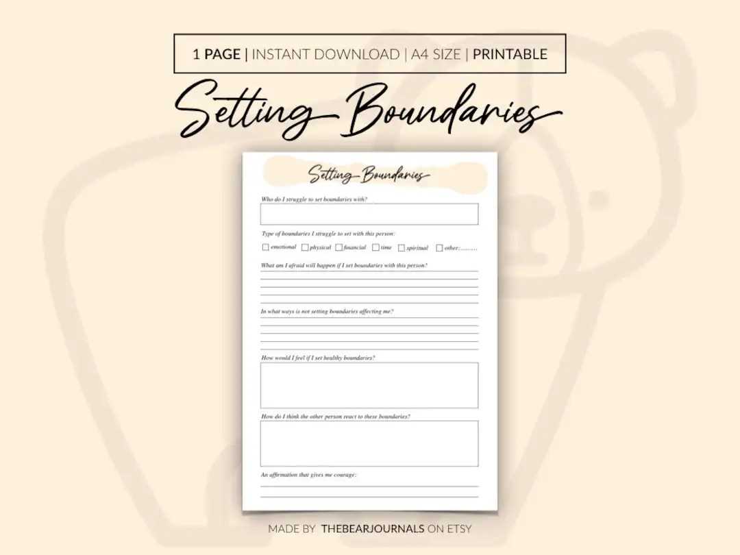 setting boundaries with family worksheet setting boundaries with family worksheet