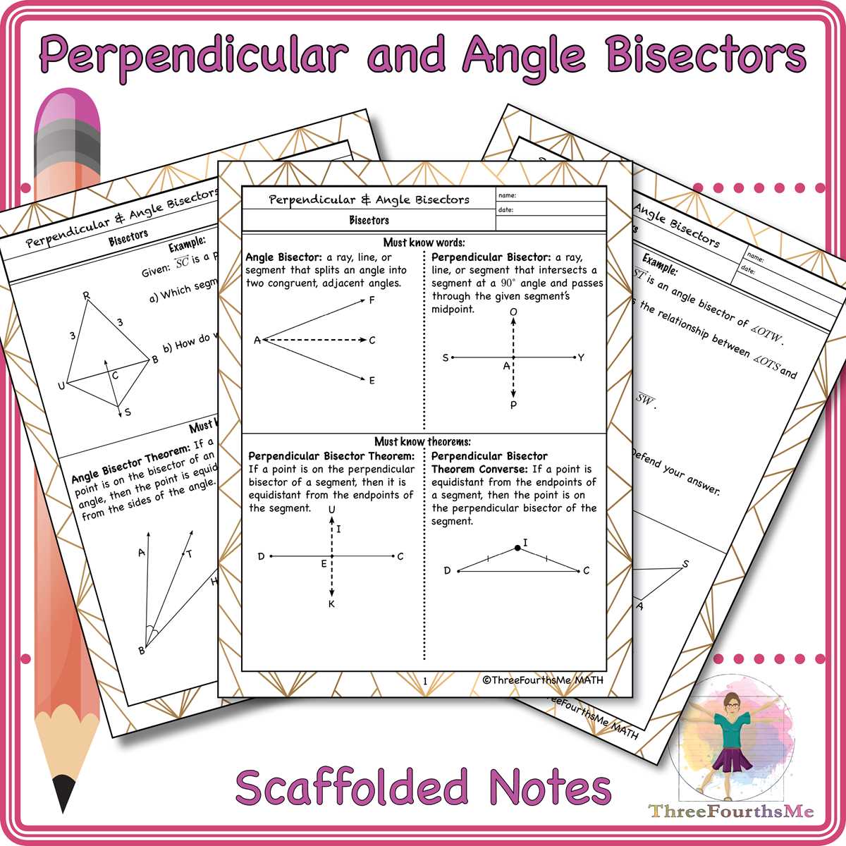 angle bisectors worksheet