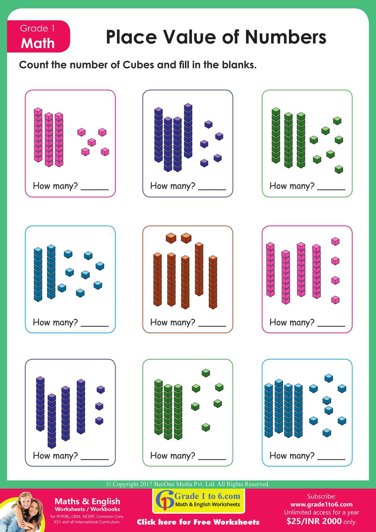 tens ones worksheet