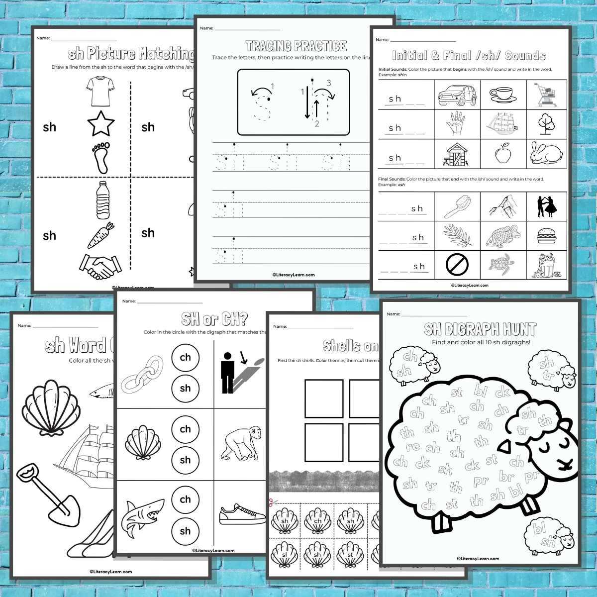 sh digraph worksheets