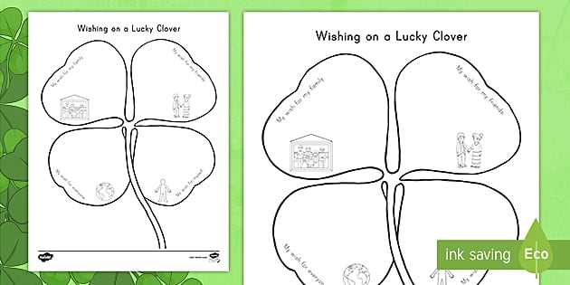 shamrock worksheet