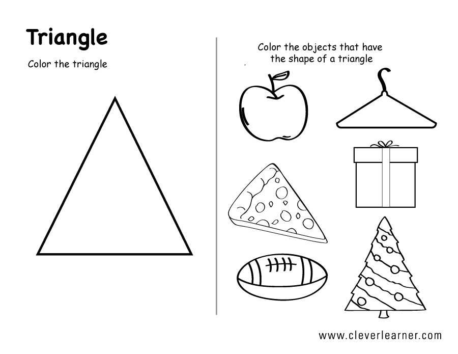 shape triangle worksheet