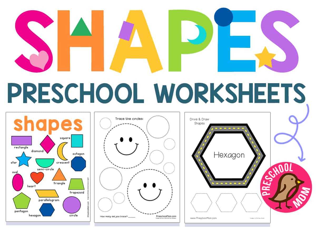 shapes worksheets for preschool