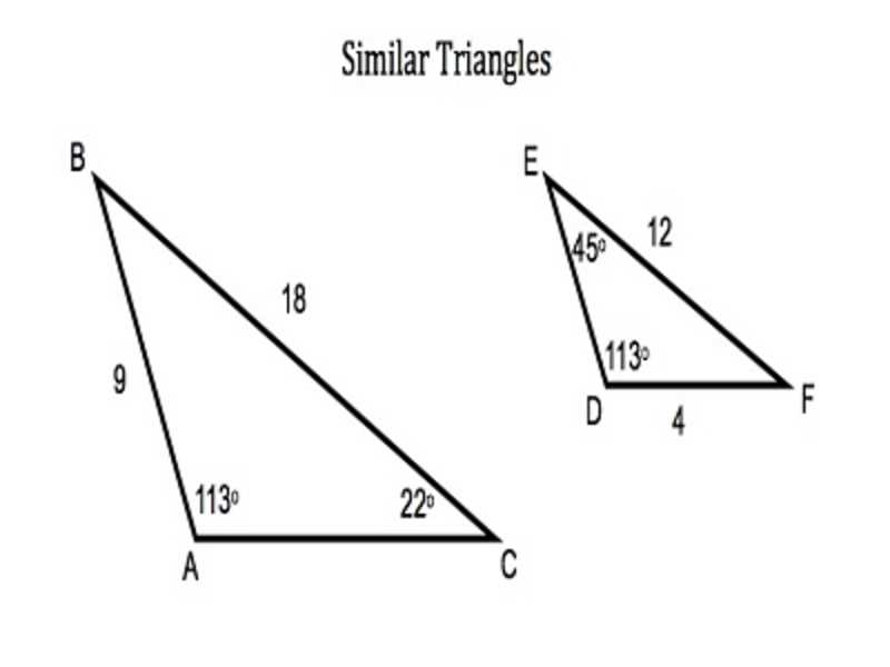 similar triangles worksheets
