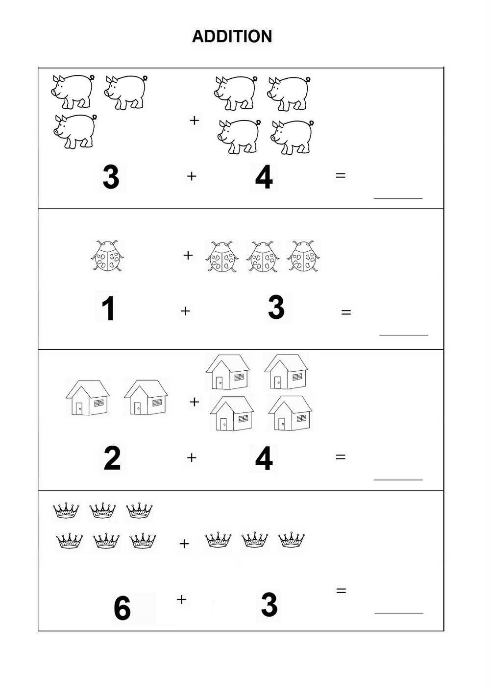 simple addition worksheets for kindergarten simple addition worksheets for kindergarten