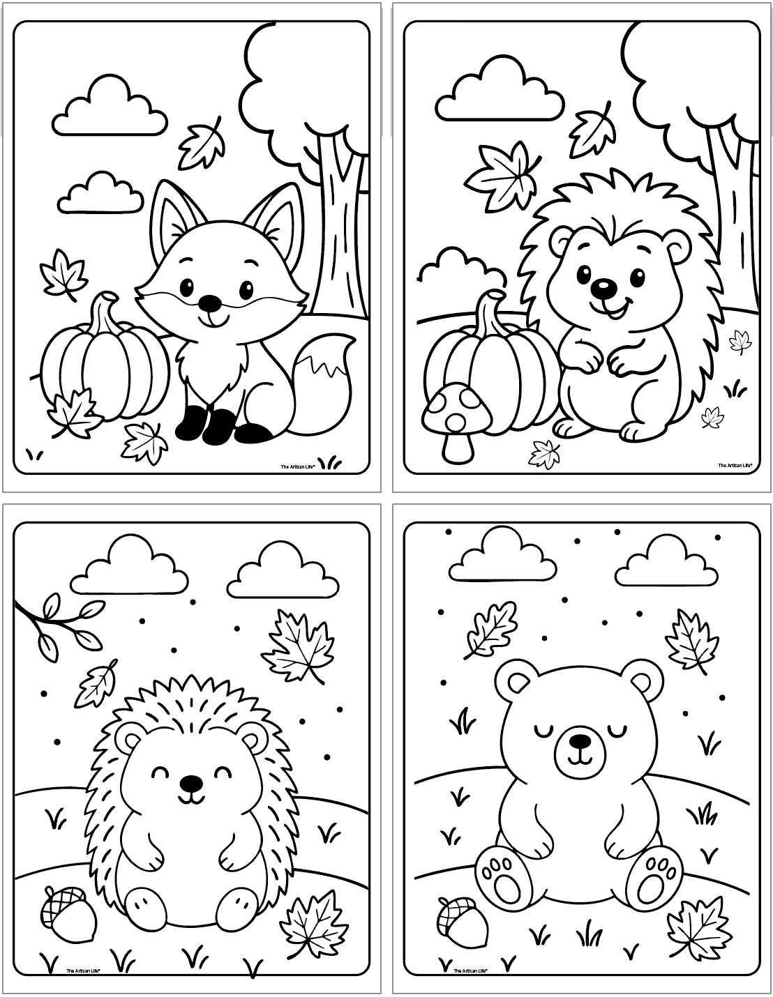 simple coloring worksheets