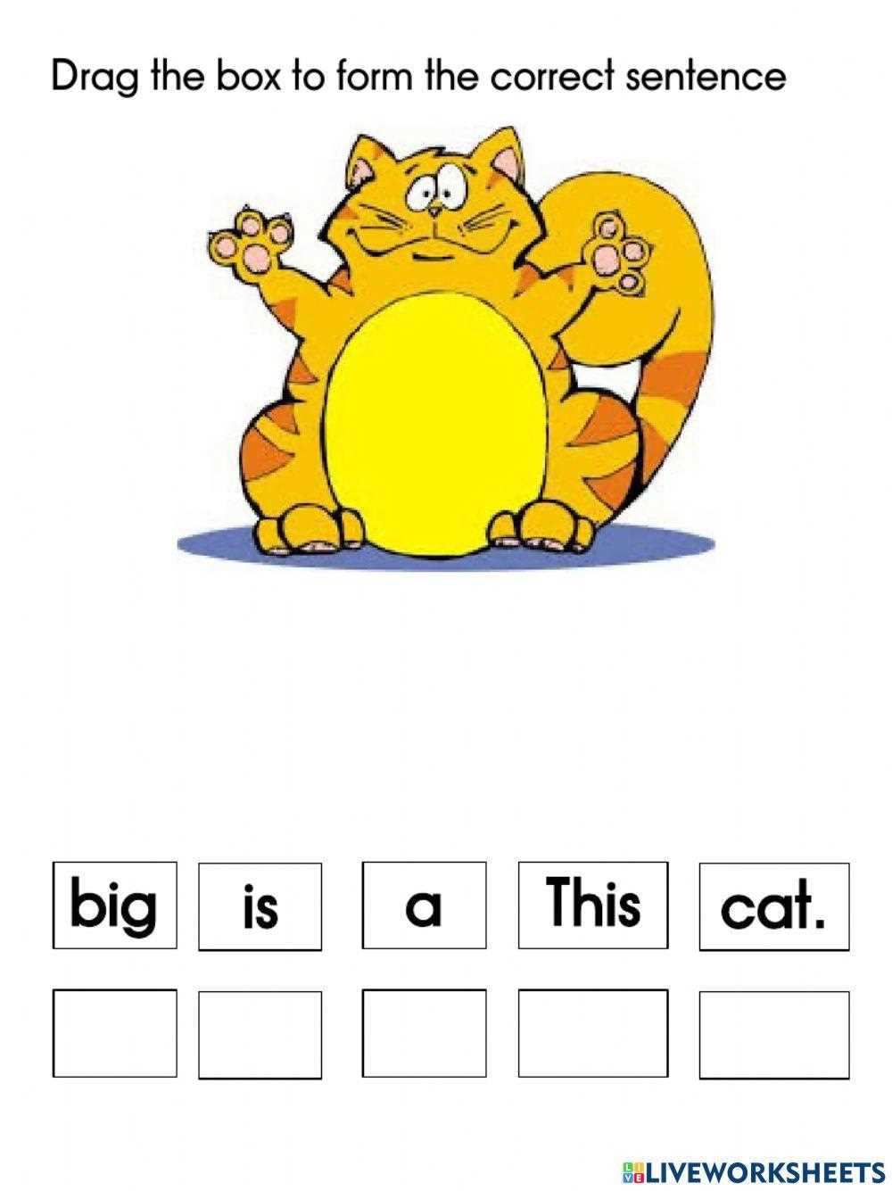 simple sentences worksheet
