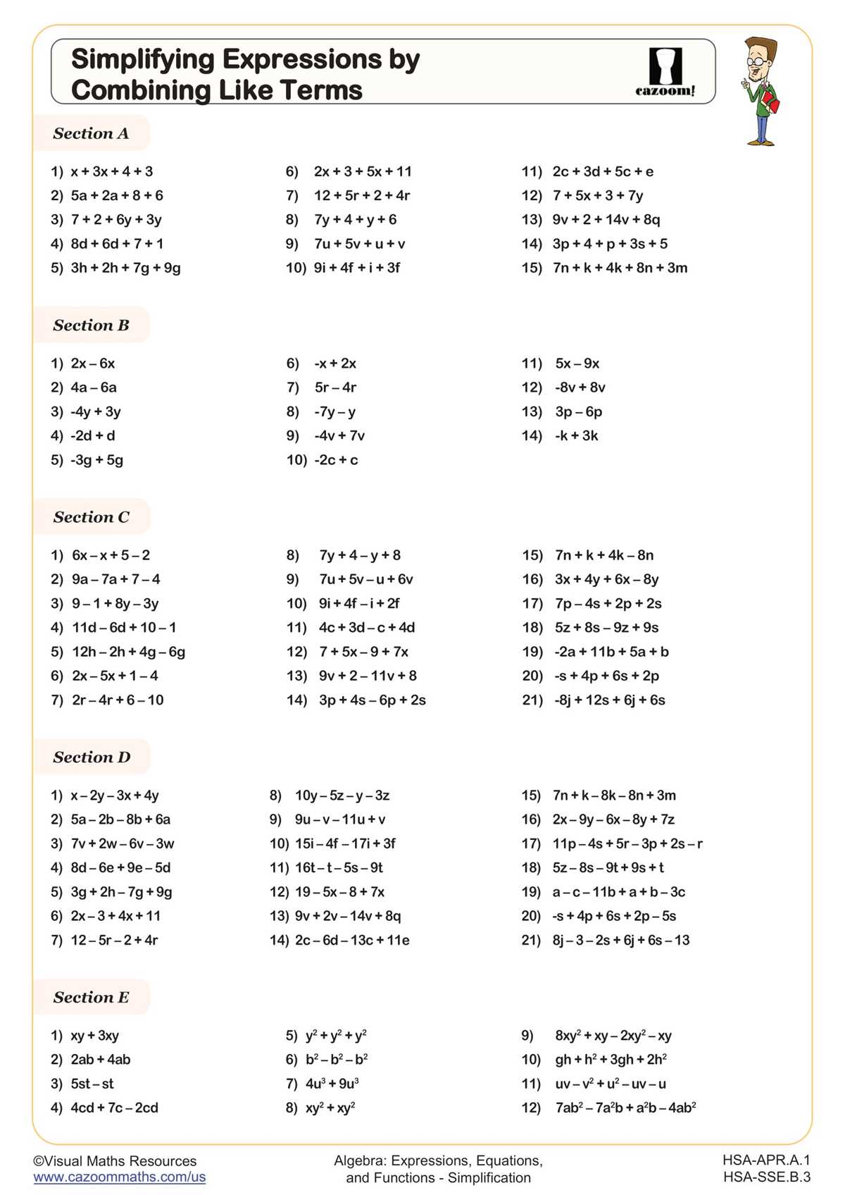 simplifying exponential expressions worksheet