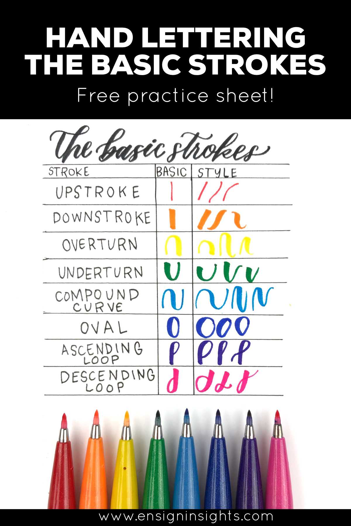 first strokes handwriting worksheets
