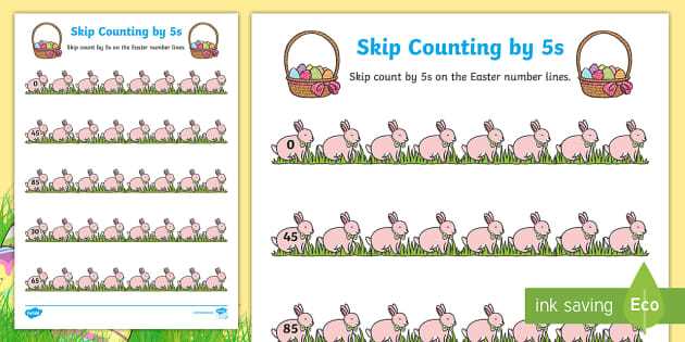 skip counting by 5s worksheet