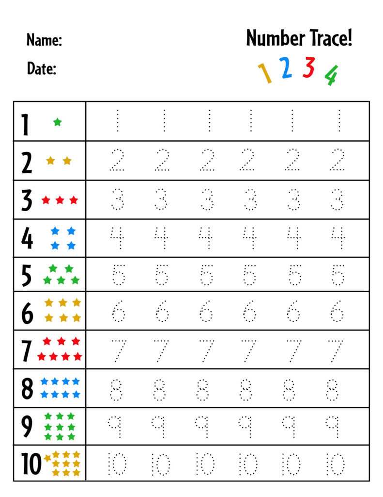 tracing numbers worksheets