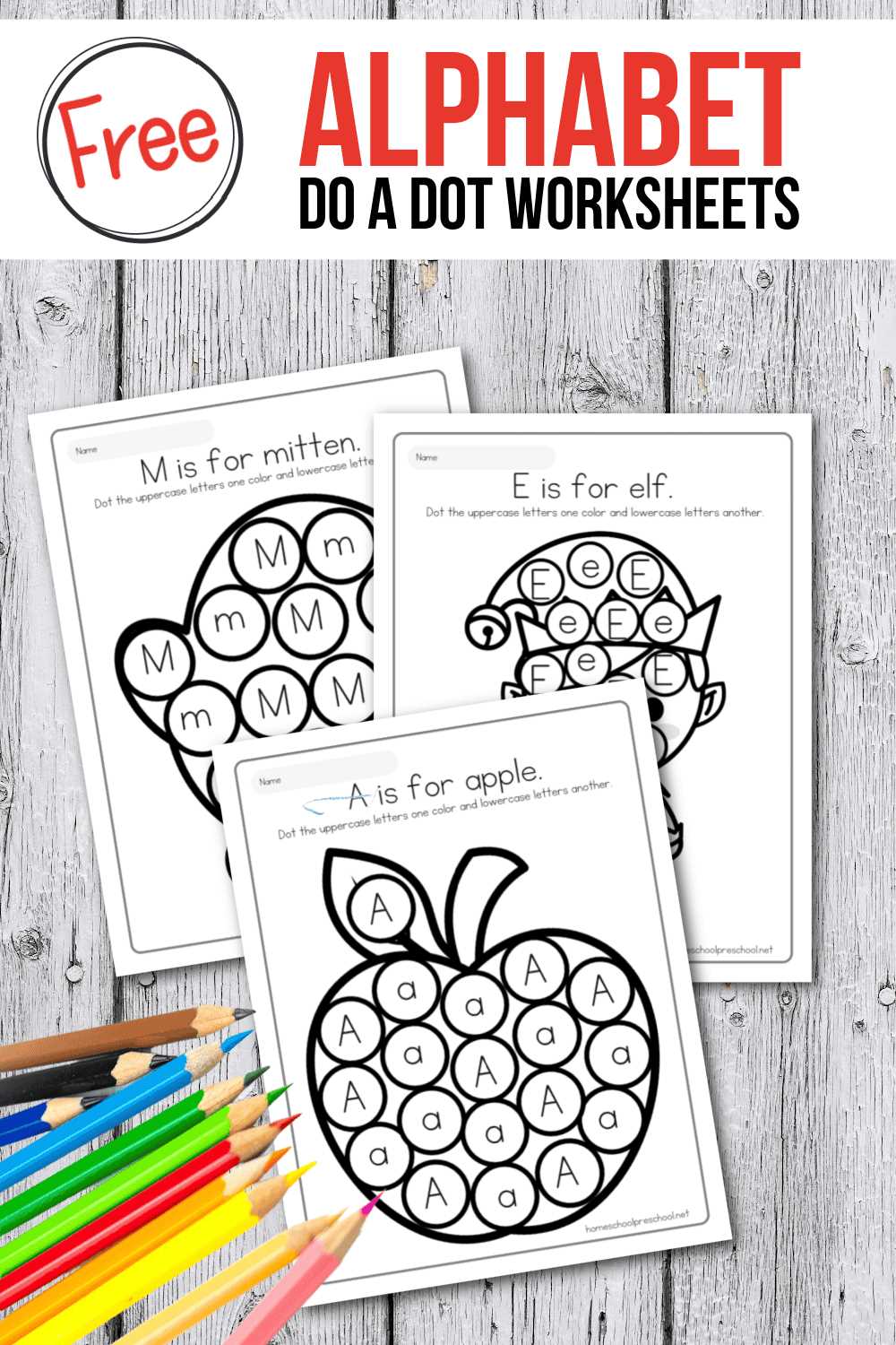 dot art alphabet worksheets