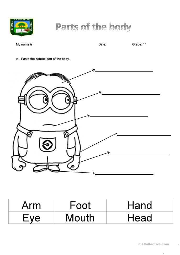 minion worksheets