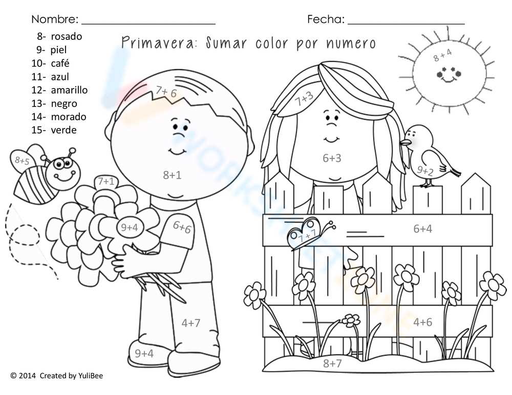 spanish coloring worksheets