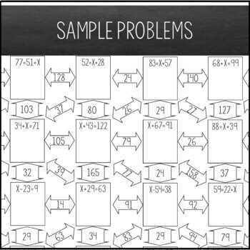 solving one step addition and subtraction equations worksheet