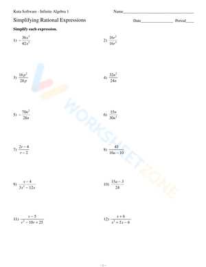 solving rational expressions worksheet