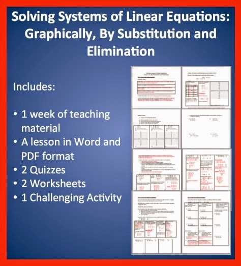 solving systems of linear equations graphically worksheet