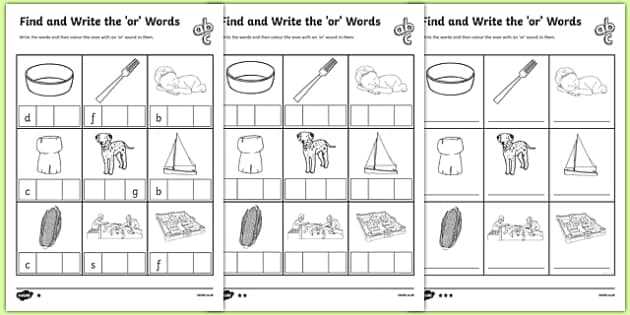 sounding out words worksheets