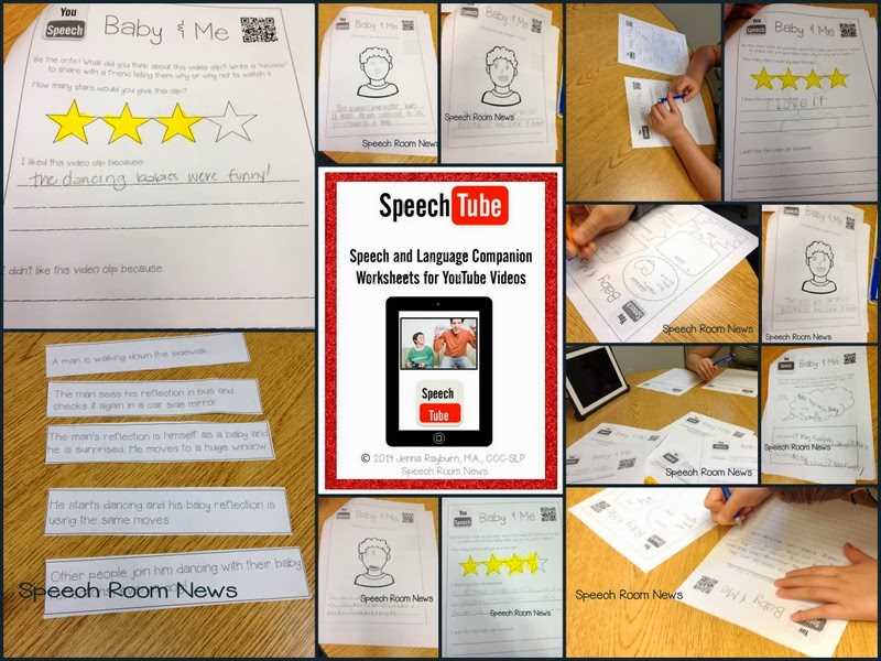 speech language worksheets