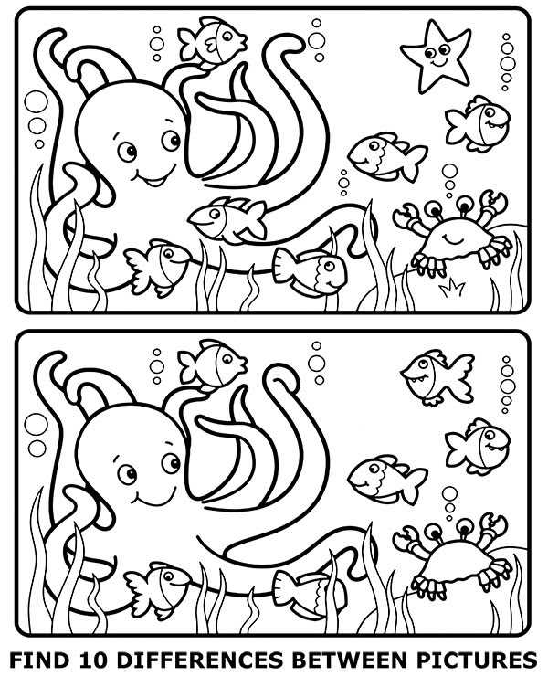 spot the difference worksheet
