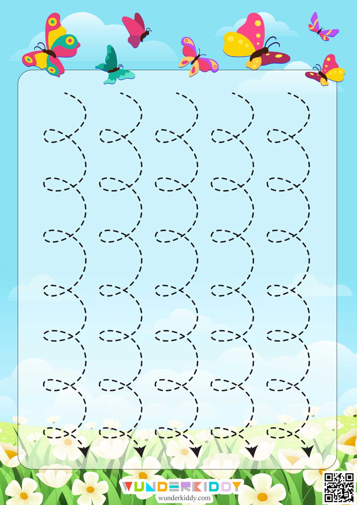 spring tracing worksheets