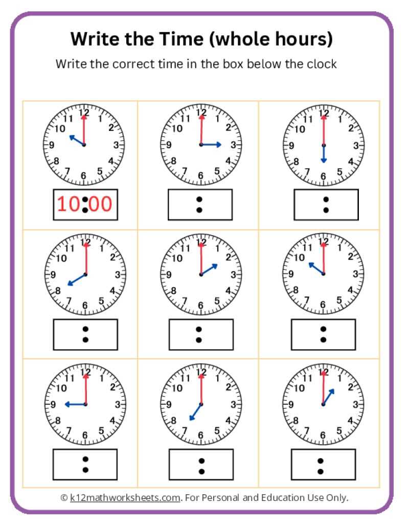 free telling time worksheets grade 2