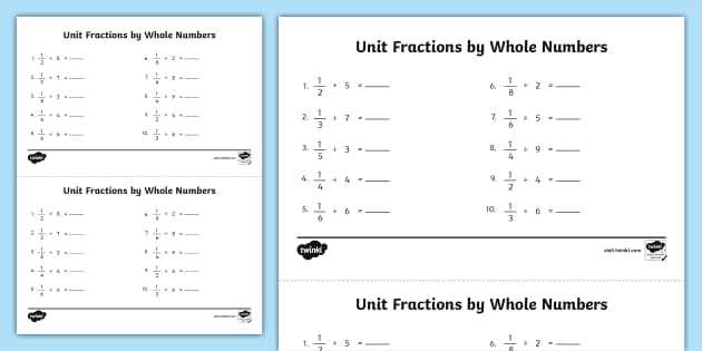 dividing fractions worksheet