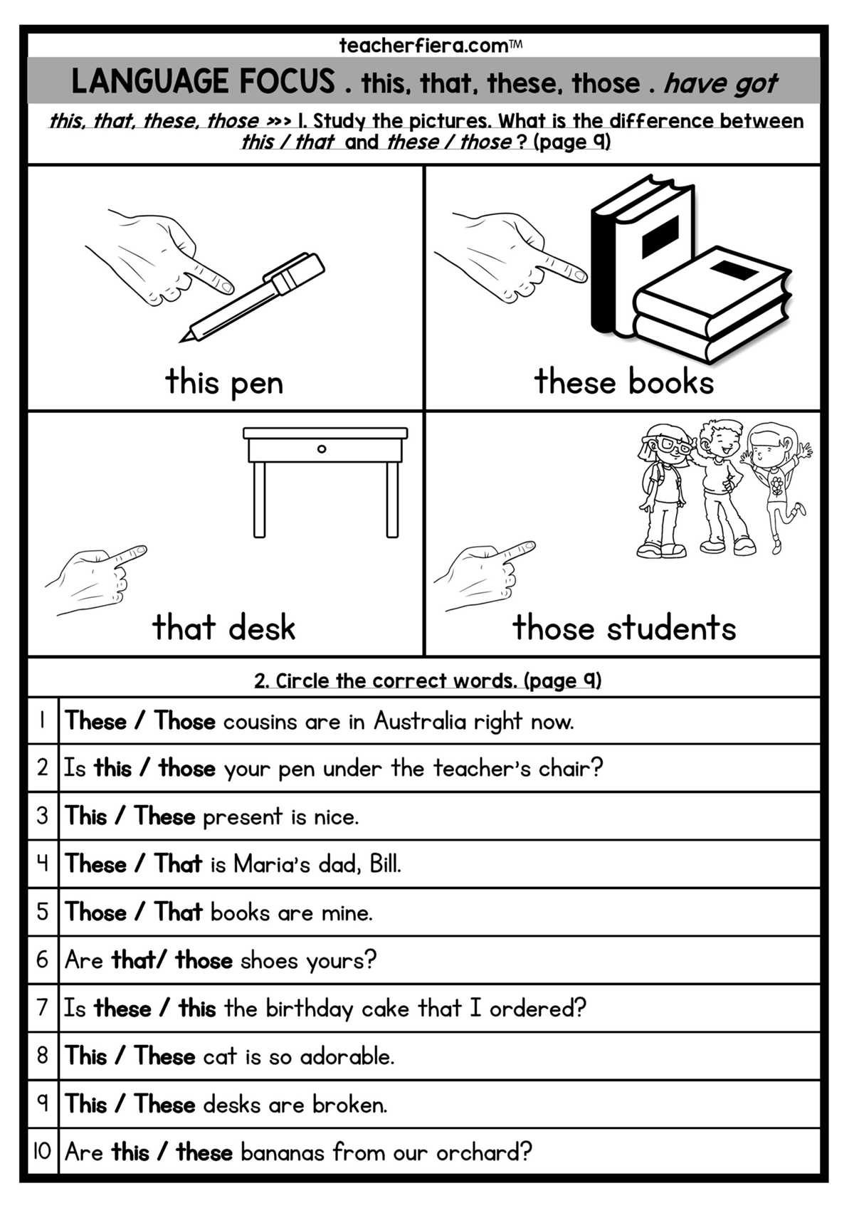 english starter worksheets