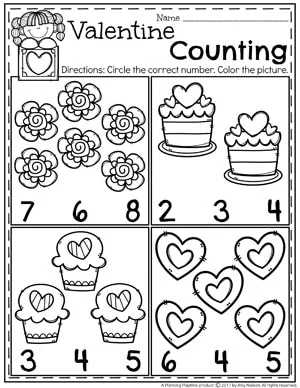 valentines worksheets preschool valentines worksheets preschool